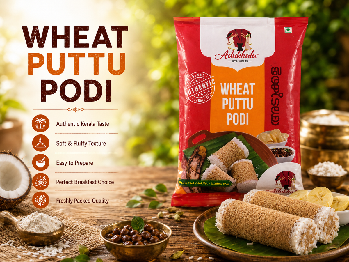 Adukkala Wheat puttu podi