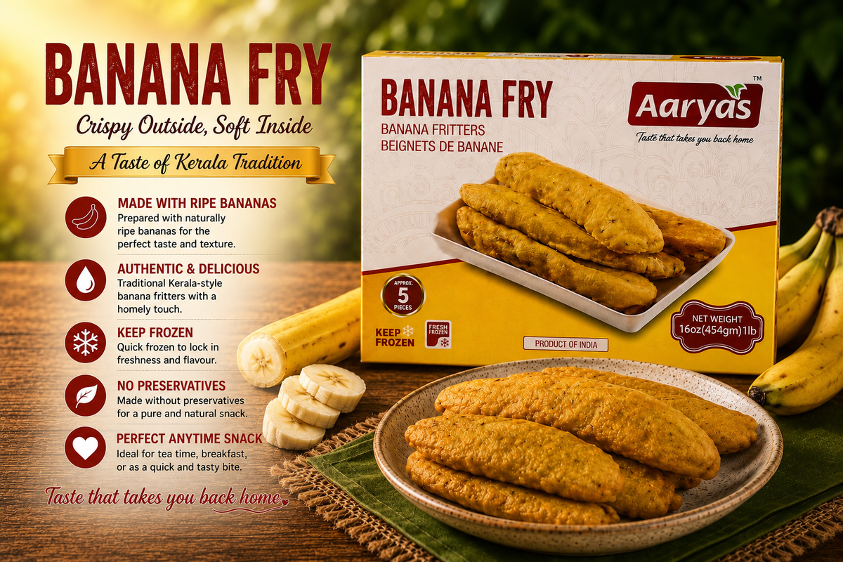 Aaryas Banana fry 454g