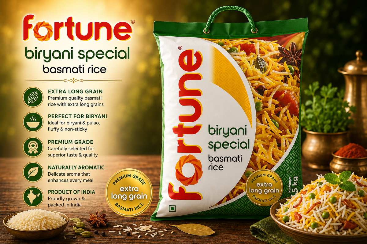 FORTUNE BIRIYANI SPECIAL BASMATI RICE 5KG