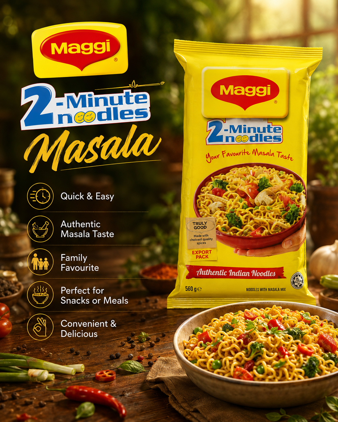 Maggi Masala Noodles 560g