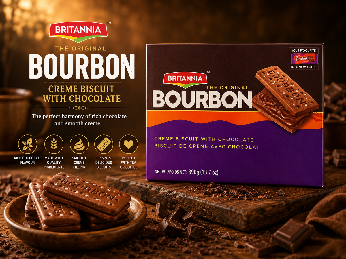 Britannia Bourbon Biscuits 390g