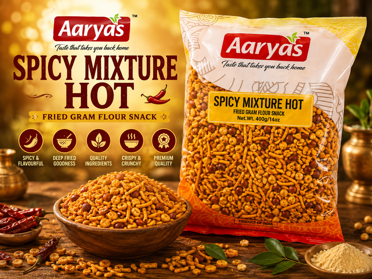 Aaryas Spicy Mixture Hot 400g