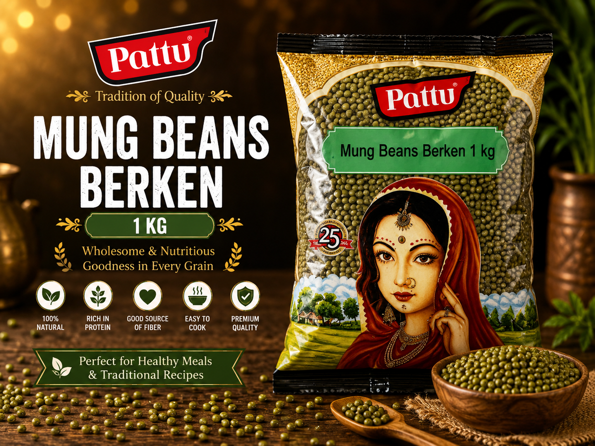 Pattu Mung Beans Berken 1Kg