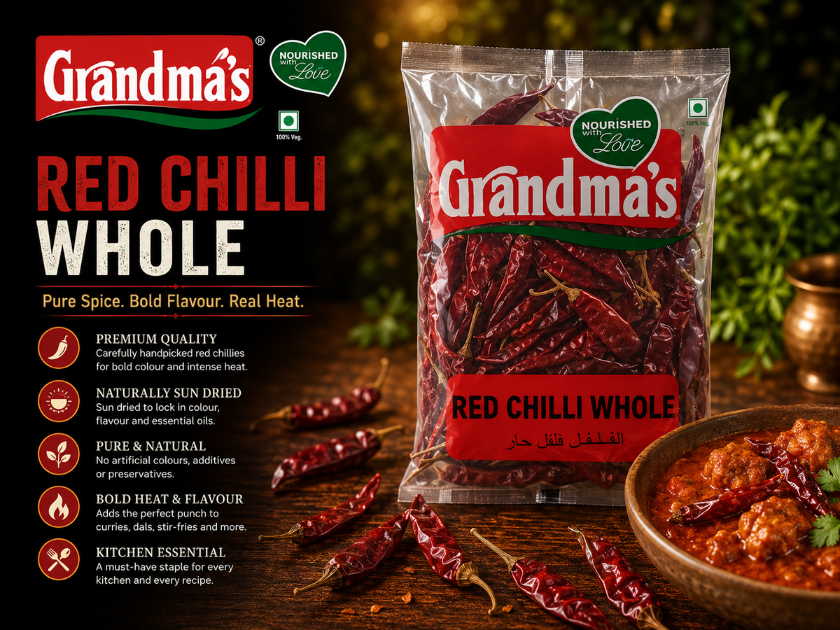 Grandmas Red Chilli whole 100g