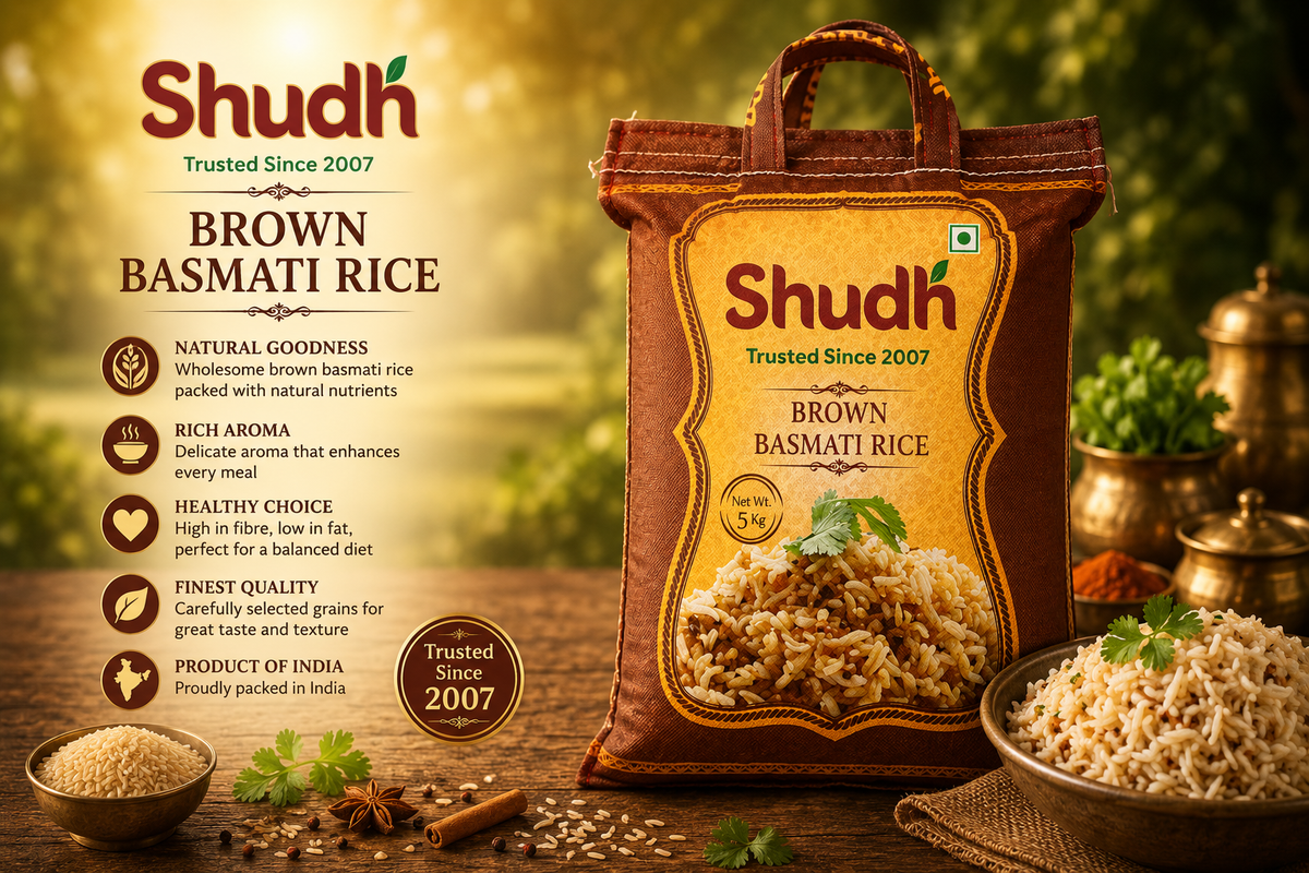 Shudh Brown Basmati Rice 5KG