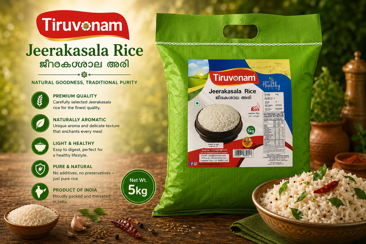 Thiruvonam Jeerakasala Rice 5kg