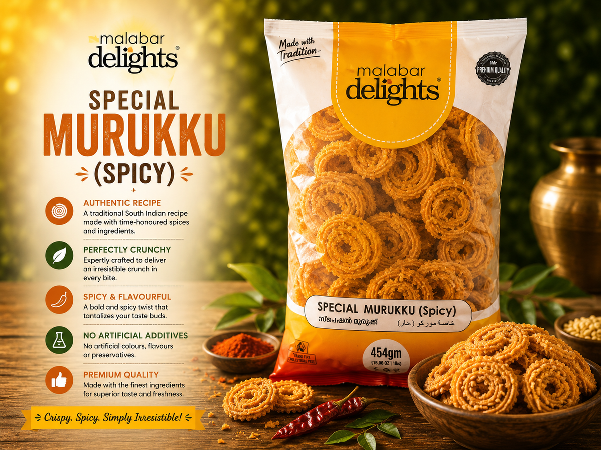 Malabar Delights Spicy Murukku 454g