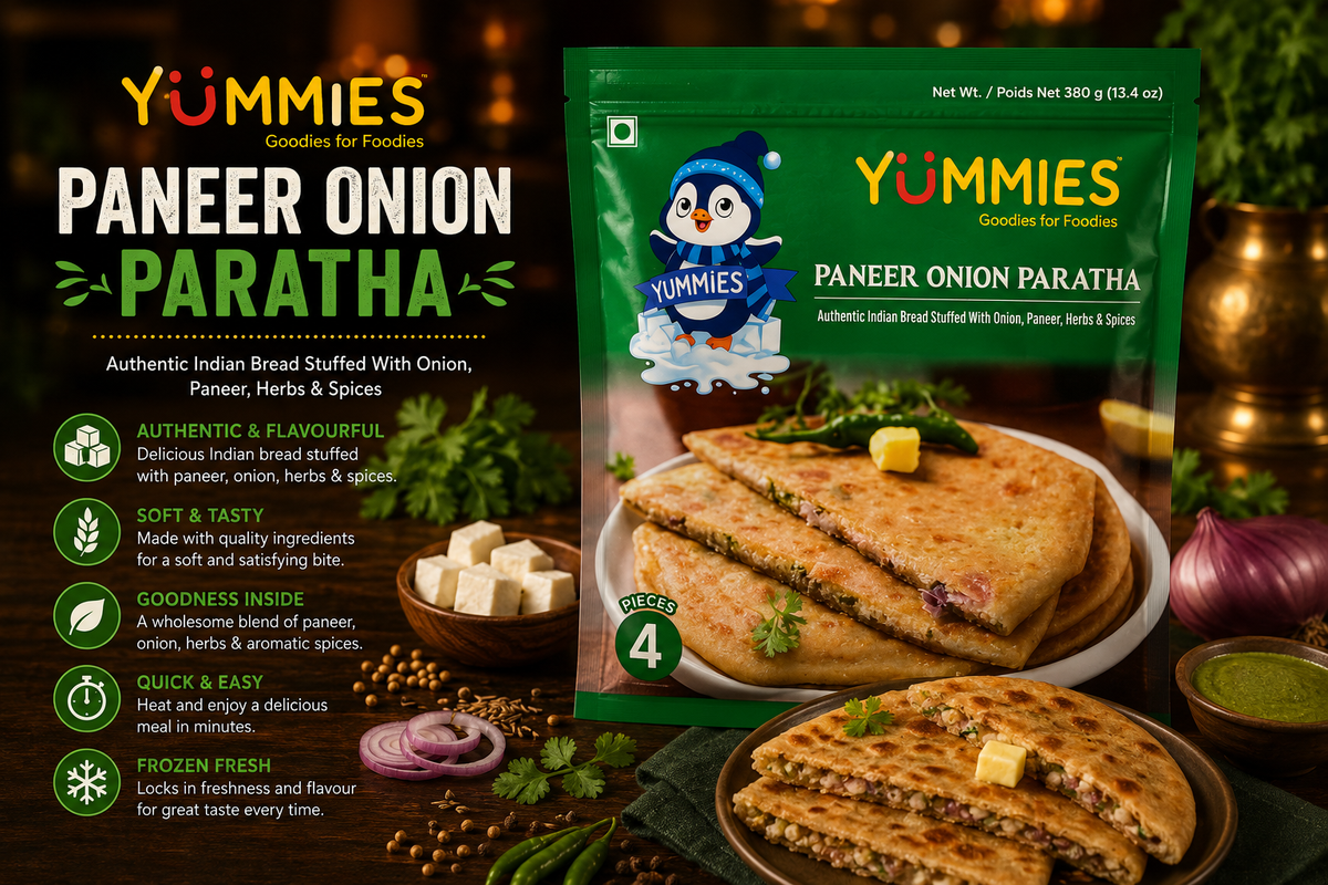 Yummies Paneer Onion Paratha