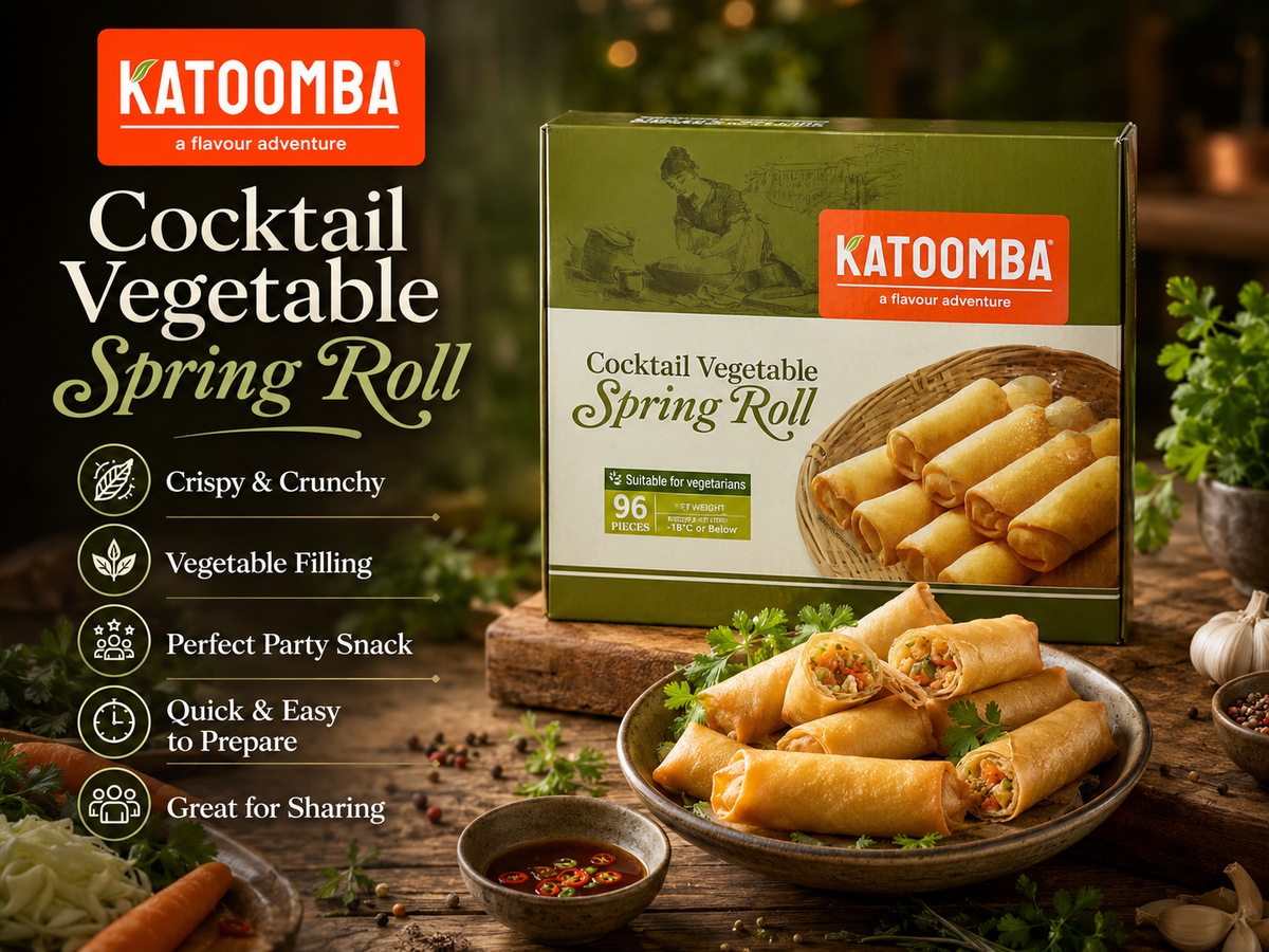 KATOOMBA COCKTAIL VEG SPRING ROLL 1.44kg