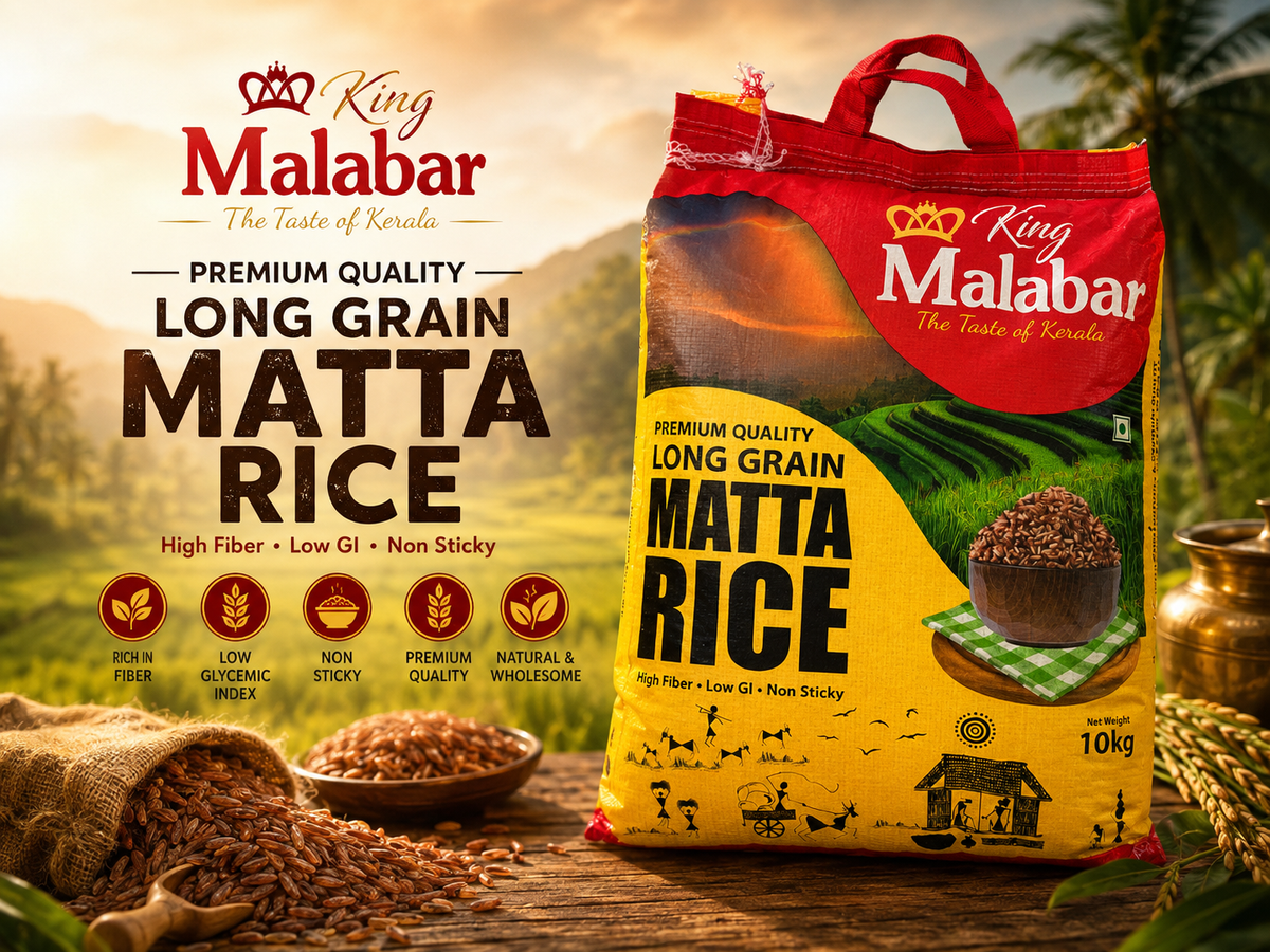 King Malabar Long Grain Matta Rice 10KG