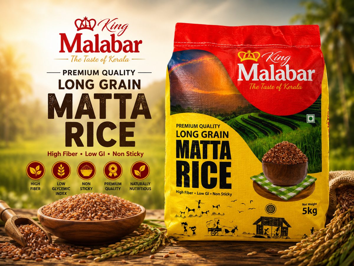 King Malabar Long Grain Matta Rice 5KG