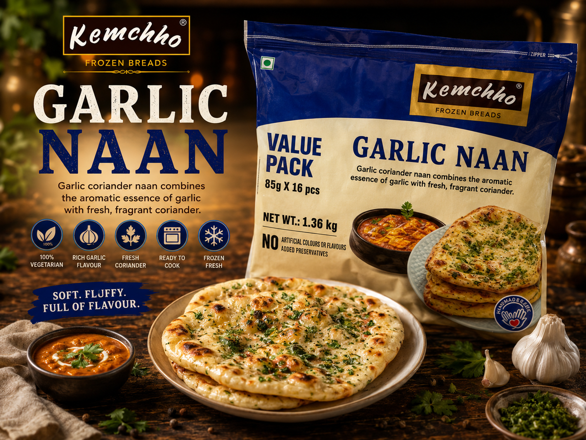 Kemchho Garlic Naan 1.36KG