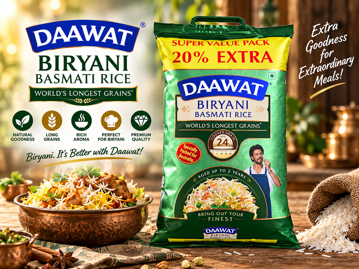 Dawaat Biryani Basmati 5+1Kg