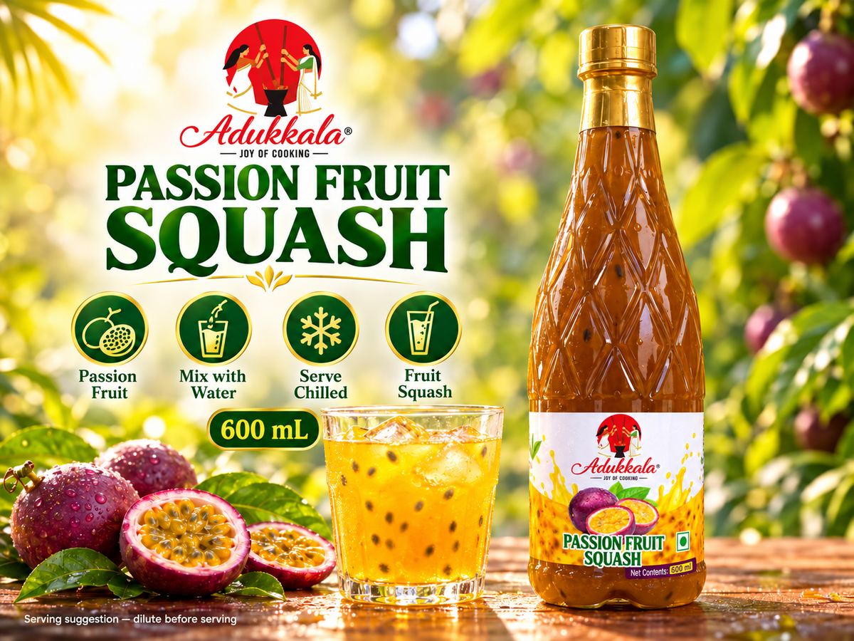 Adukkala Passion fruit squash 600ml