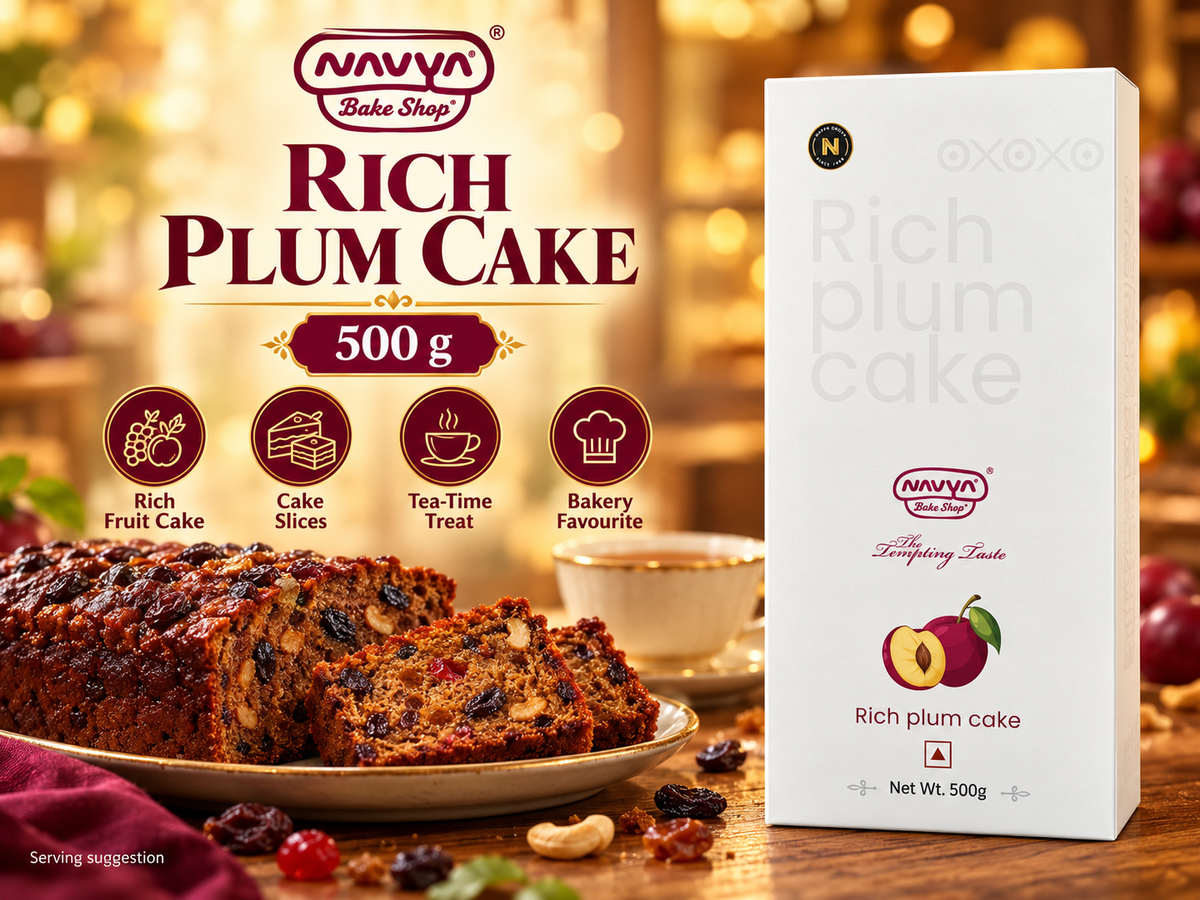 Navya Bakers Rich Plum Cake 500G