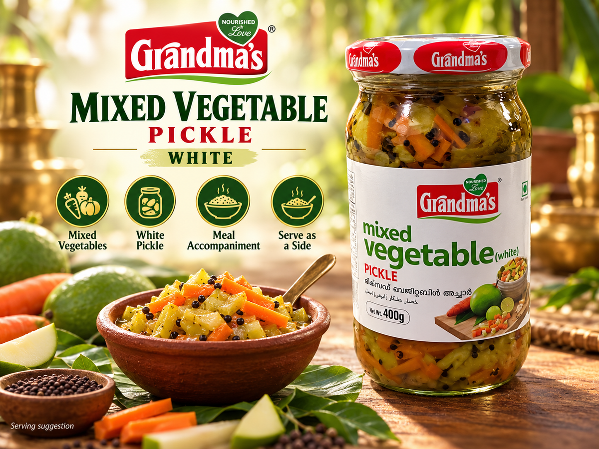 Grandma’s Mixed Vegetable Pickle White